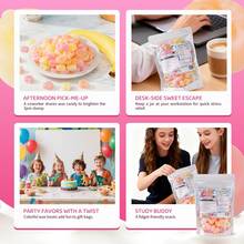 Gummy Glow [Double Satisfaction]2-Pack Wax Candy,Fruit & Milk Flavors, Jam-Filled, Fun Shapes,Perfect For Parties, Family Gatherings & Great Gifts - Fruity+Milky - 查看 4