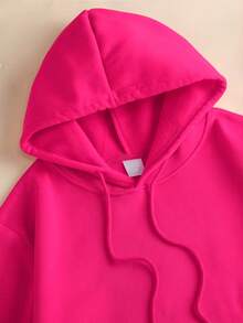 Set Of 3 Colorful Kangaroo Hoodies Streetwear Street Fashion Urban Culture Skaters Unisex 100% Cotton Premium Top Streetwear New Release Immediate Shipping Various Colors!! - 艷粉紅,淡紫色和淺藍色 - 查看 2