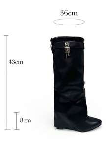 Women Pant Boots - 黑色 - 查看 7