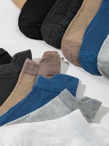 10双装透气吸湿防臭男士短袜，春夏款 - 彩色 - 查看 3