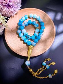 1串33颗10毫米念珠，优质树脂材质，防掉落，男士适用 - 彩色 - 查看 5