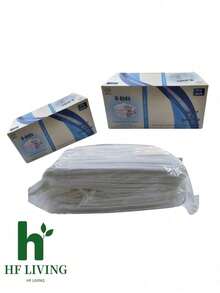 Cubrebocas Infantil Tricapa BLANCO caja con 50 piezas - A - Ver 3