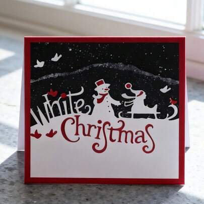 1 件雪人剪贴簿模具 - 非常适合纸艺、卡片制作、剪贴簿和 DIY 相册装饰，该模具采用耐用的金属结构。