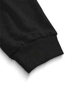 Calça Moletom Estampado Borboleta Desenho Minimalista Estilosa Unissex Masculino Feminino 100% Algodão Top Premium Streetwear Lançamento Envio Imediato Varias Cores!! - Preto - Visão 2