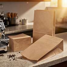 30/60个装优质简约牛皮纸袋，适用于生日、情人节、婚礼、派对礼物、礼品包装、活动赠品，可定制DIY包装袋 - 牛皮紙 - 查看 7