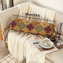 Bohemian Style Candy Pillow, Long Cylindrical Bolster Pillow, Living Room Sofa Lumbar Cushion, Bed Neck Support Pillow, Retro French Style Leisure Pillow - Candy Pillow In Multiple Colors - View 3