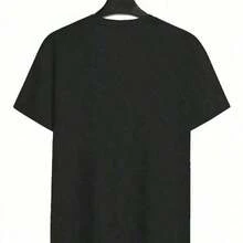 COOL SUMMER RULEE Tyler Creators Retro Summer Hop-Shirt Men's And Women's Crewneck Trendss High Quality Street Short Sleeves-Motion Tee - 黑色 6 - 查看 3