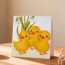 创意鸭子模具，DIY剪贴簿相册和压花模板，贺卡制作工具，卡片纸切割工艺品，礼品卡制作模板模切。 - 銀色 - 查看 2