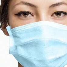 Cubrebocas AZUL Triple Capa Plisado con Ajuste Nasal Ajuste cómodo. - PAQUETE DE 50 PIEZAS - Ver 4