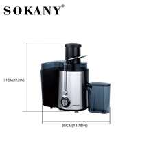 SOKANY 03033 Multifunctional Stainless Steel Blender, 800W High-Power Motor, 500ML Large Capacity, Whole Fruit Feeding No Need To Cut, 99% Juice Yield, Filterless Design, Suitable For Home And Commercial Use - EU C Type Plug(220-240V) - View 10