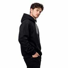 Men Sweatshirts - Black and White - View 2