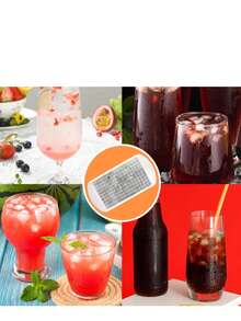 2 khay làm đá viên bằng silicon đen, làm được 160 viên đá nhỏ, dễ lấy đá ra, thích hợp để làm đá bào và sinh tố. - Nhiều màu - Xem 8