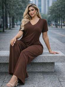 Premium Viscose/Lycra Jumpsuit – Style And Comfort In One Piece! - Rỉ Nâu - Xem 3