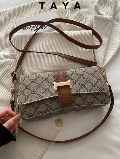 1个2026新款时尚手提包，2026高品质小众原创单肩/腋下斜挎包，适合旅行、约会、购物、上班族，送给女朋友的礼物