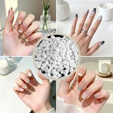 400pcs Mini Nail Sponges, Nail Art Sponges For Gradient Nail Design, Square Nail Sponge Applicator, Professional Nail Salon And Home Use - White - View 7