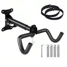 Wall Mounted Bike Rack, Space-Saving Bicycle Wall Mount Hanger For Garage Storage - 黑色 - 查看 1