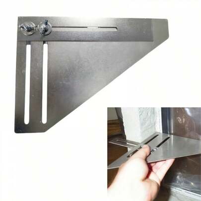 Herramienta ajustable de ángulo para mostrar las especificaciones de la ventana. Ángulo de marco ajustable de albañilería