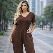 Premium Viscose/Lycra Jumpsuit – Style And Comfort In One Piece! - Rỉ Nâu - Xem 2