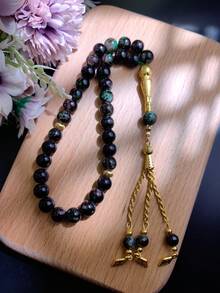 1串33颗10毫米念珠，优质树脂材质，防掉落，男士适用 - 彩色 - 查看 7