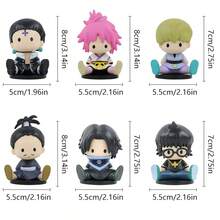 1 pieza Figura de personaje de dibujos animados de PVC, en posición sentada, figura de acción, regalo coleccionable, apto para adultos de 14+ años - Multicolor - Ver 10