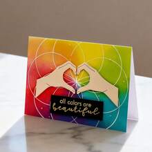 创意心形手势模具，DIY剪贴簿相册和压花模板，贺卡制作工具，卡片纸切割工艺品，礼品卡制作模板模切。 - 銀色 - 查看 2