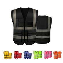 Vmingo Industrial Vest Reflective Firefighter 1 Piece - Black - View 5