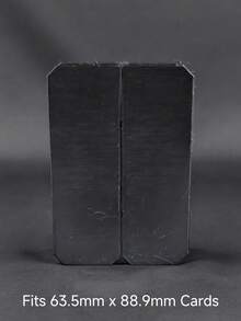 3D Printed Mechanical Card Case - Fits 63.5mm X 88.9mm Cards, One-Piece Design For Game Night - Black - View 4