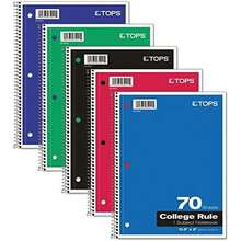 Oxford Spiral Notebook, 1-Subject, College Ruled Paper, 70 Sheets, Color May Vary, 1/Notebook (65021) (Pack Of 1) - Sổ tay đơn - 70 tờ (dòng kẻ dành cho sinh viên) - Xem 1