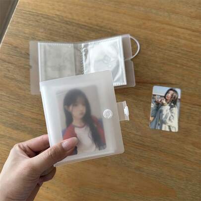 1pc Photo Album Holds 32 Pcs 3-Inch Photos, Ideal For Idol Fans To Collect And Organize, With Safety Buckle, Suitable For Preserving Memories During Travel, Outdoor, Wedding, Birthday, Thanksgiving, Mother's Day, Best Gift For Girlfriend/Boyfriend