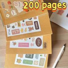 Cuaderno en blanco de papel kraft A5 de 200/400 páginas | Libreta de bocetos gruesa, bloc de dibujo, útiles escolares, suministros de oficina y aprendizaje, adecuado para entusiastas del dibujo - A5 - Ver 5