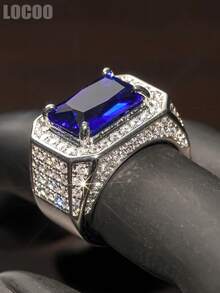 1 PC Luxury Cubic Zirconia Ring For Women For Wedding Engagement Anniversary Party Jewelry Valentine's Day Gift - 1# - View 4