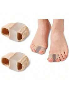 2pcs/Pack Unisex Toe Protectors, Gel Toe Caps - Color - View 1