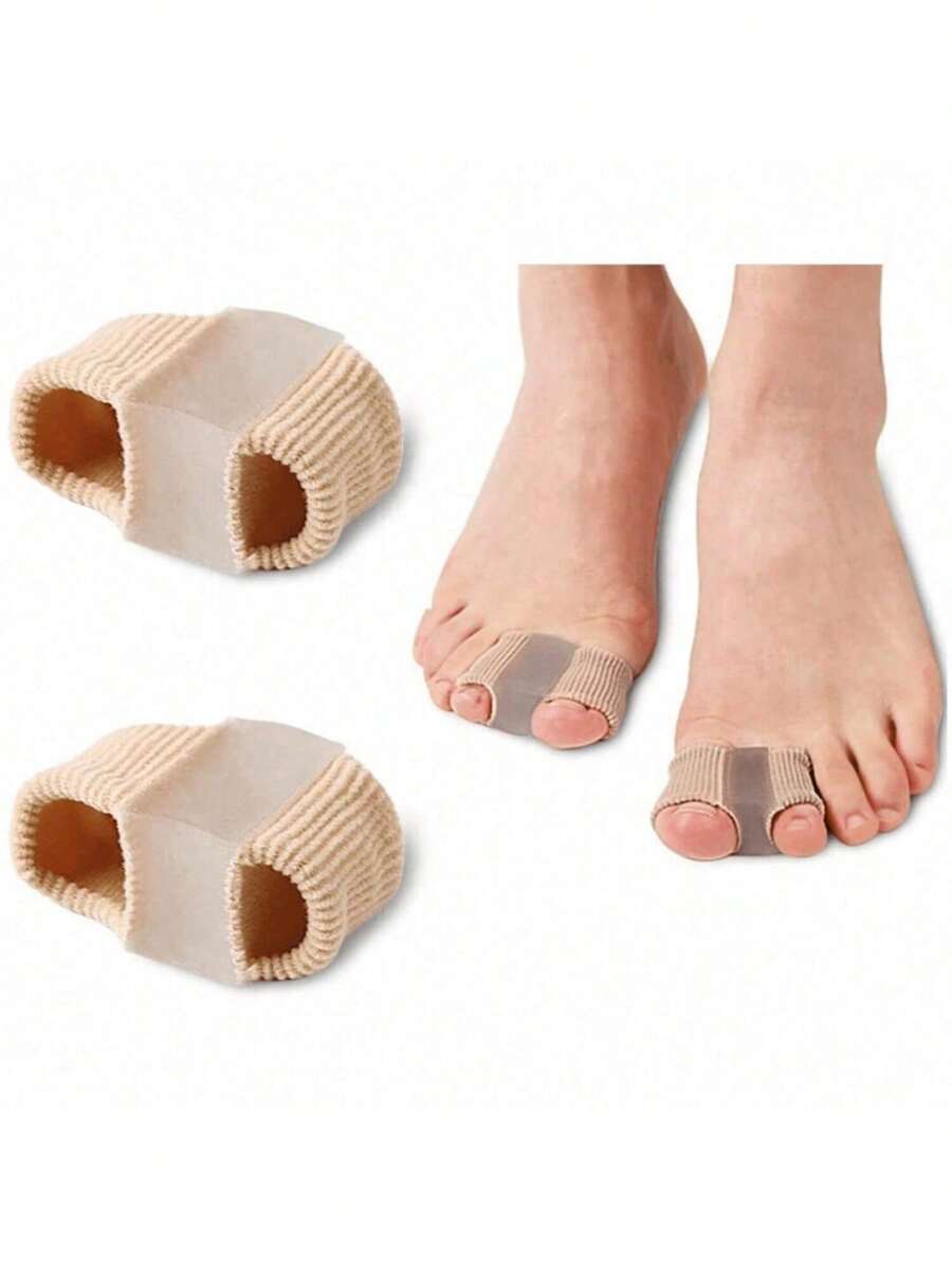 2pcs/Pack Unisex Toe Protectors, Gel Toe Caps - Color - View 1