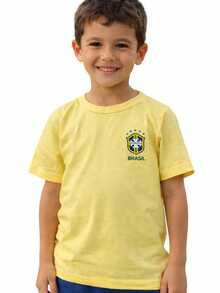 2026 Brazil Cup Jersey For Boys (Children) - Yellow - View 1
