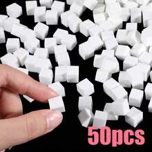 400pcs Mini Nail Sponges, Nail Art Sponges For Gradient Nail Design, Square Nail Sponge Applicator, Professional Nail Salon And Home Use - White - View 10