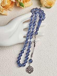 1pc Translucent Resin 45pcs 10mm Bead Bracelet, Daily Wear Prayer Beads - Multicolor - View 2