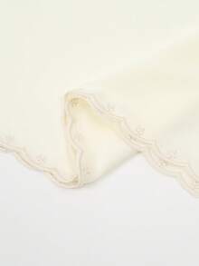 1pc Polyester Embroidered Malaysian Bestselling Scarf, Suitable For All Seasons - Black - View 3