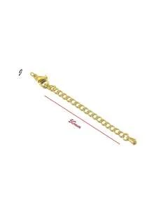 Set/Paquete de 10 piezas de Cadena de Extensión con Cierre de Langosta de Acero Inoxidable, Accesorios para Hacer Joyas DIY de Pulseras y Collares - 10 piezas - Ver 24