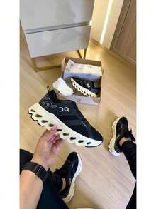 Cloud Running Shoes - Women's Full Size 34 To 39 - 黑色 - 查看 2