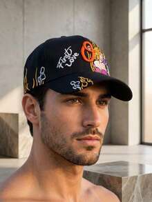 Men Baseball Cap - Black - View 5
