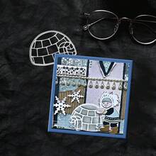 1 pieza de troquelado para scrapbooking - ideal para manualidades de papel, elaboración de tarjetas, scrapbooking y decoración de álbumes DIY, el troquelado está hecho de metal. - multicolor - Ver 6