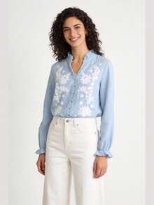 ARMONIAS Women Blouses & Shirts - MUSTARD - View 3