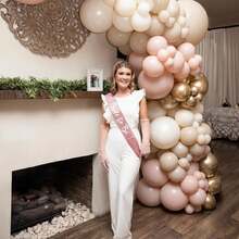 60pcs 5-Inch Matte Cream Latex Balloons, 5-Inch White Sandstone Balloons, Suitable For Birthday, Wedding, Baby Shower Parties - A-1 - View 6