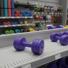 YESH MARKET Deportes & Exteriores>Fitness>Equipamiento de Entrenamiento de Fuerza>Soporte de pesas libre para entrenamiento de fuerza - Morado Violeta - Ver 2