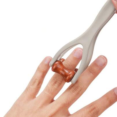 Finger Massager, Hand Massager, Suitable For Carpal Tunnel Syndrome. Double-Sided Hardwood Massage Roller Tool, Used For Relieving Trigger Finger, Hand Discomfort And Stress