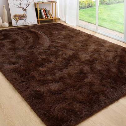 Alfombra 200x150cm Decorativa Sensación de Peluche Jaspeado Jumbo Antideslizante para Sala Dormitorio y Comedor Alta Calidad y Resistente al Lavado
