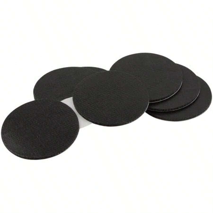SoftTouch Self-Stick Non-Slip Surface Grip Pads - (8 Pieces), 1-1/2" Round - Black - / - 查看 1