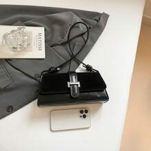 2025 Fashionable Baguette Underarm Bag, Sophisticated Minimalist Commuter Shoulder Handbag For Women - Black - View 6