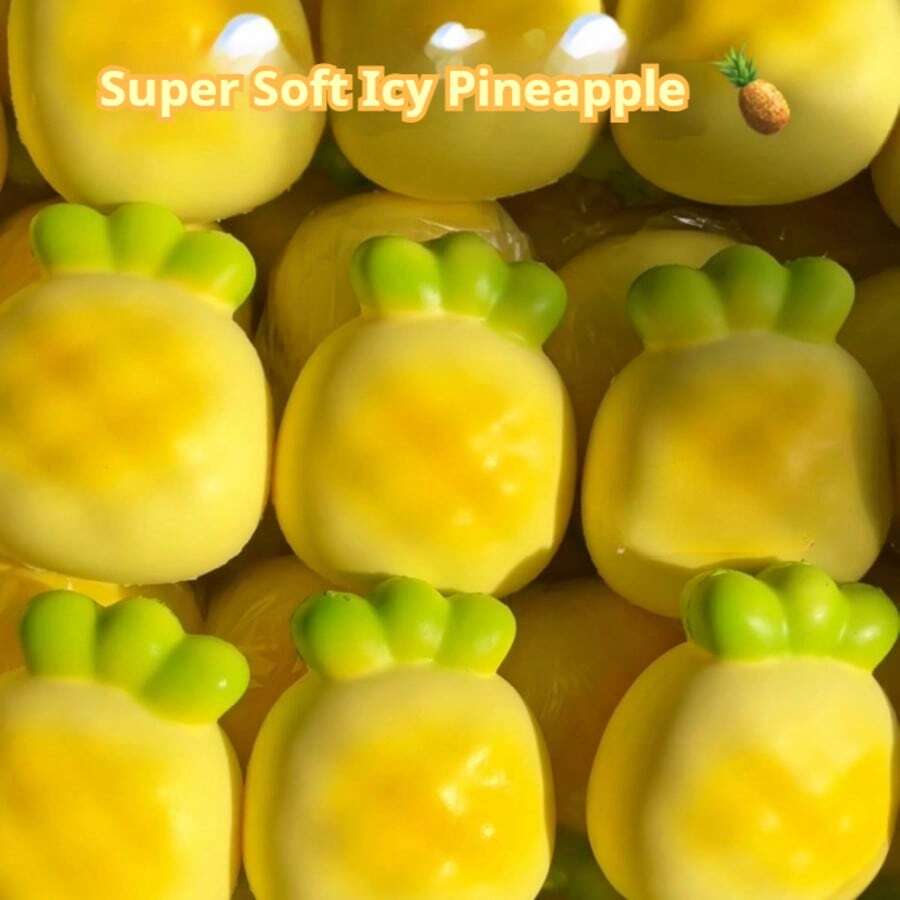 新款超柔软菠萝慢回弹挤压玩具，缓解压力，舒缓情绪，节日、生日礼物，完美之选