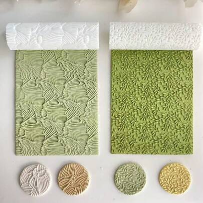 Molde de arcilla polimérica con textura de hoja, adecuado para hacer joyas de pendientes, molde de arcilla polimérica para manualidades de joyería, aplicable para decoración creativa DIY de pendientes, broches, colgantes, cerámica, etc.